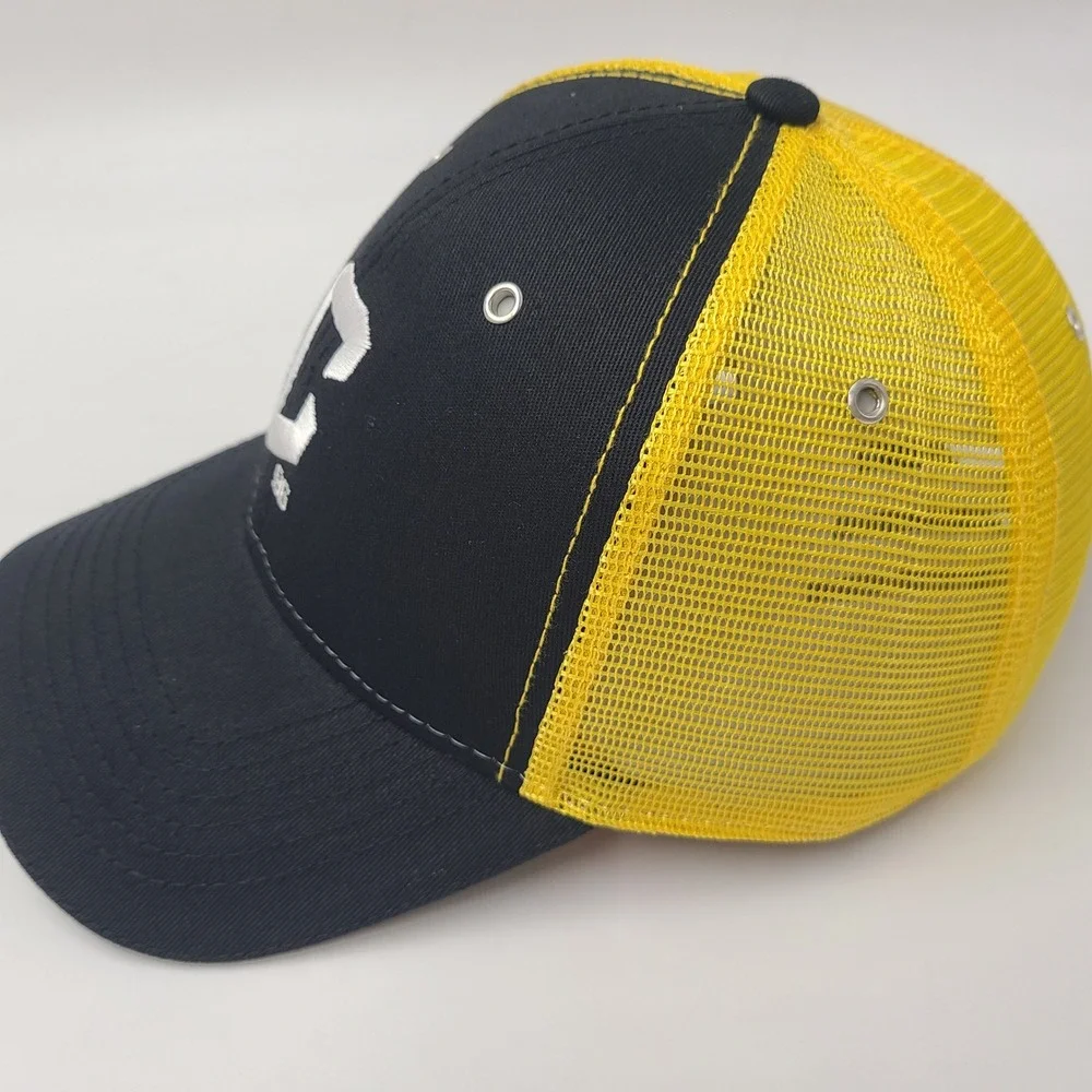 Columbus Crew Hat Snapback Trucker Mesh‎ Black Yellow MLS Soccer Lower Com Field